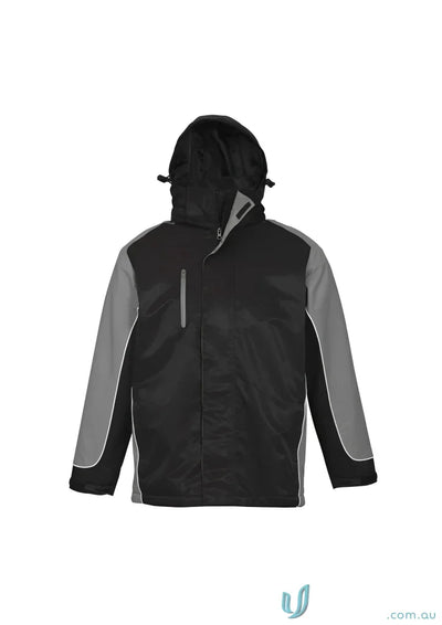 Black and gray Nitro Jacket J10110 from Biz Collection Unisex, unisex Nitro jacket style