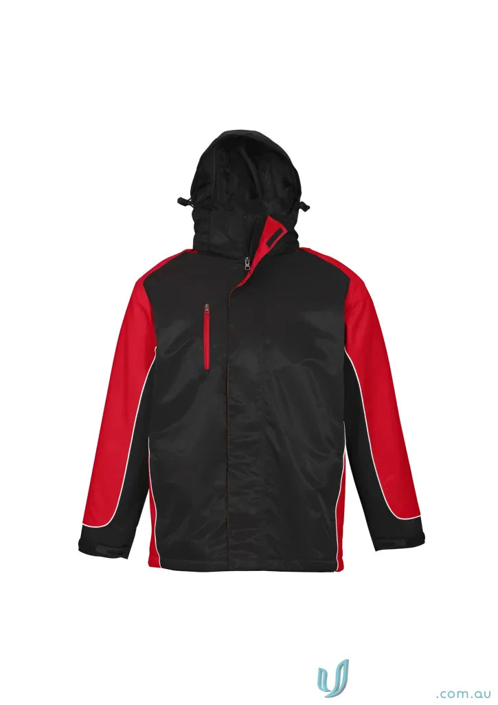 Black and red Nitro Unisex Jacket with white piping, style for biz collection unisex