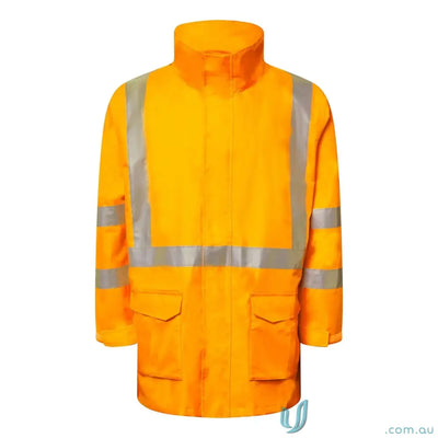 Orange NSW Rail Hi Vis Reflective Jacket with bio-motion X-pattern and pockets