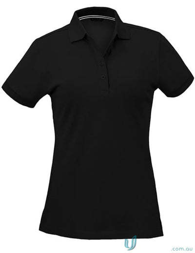 1165-PT 1165 Ladies Oceanic Polo in Black