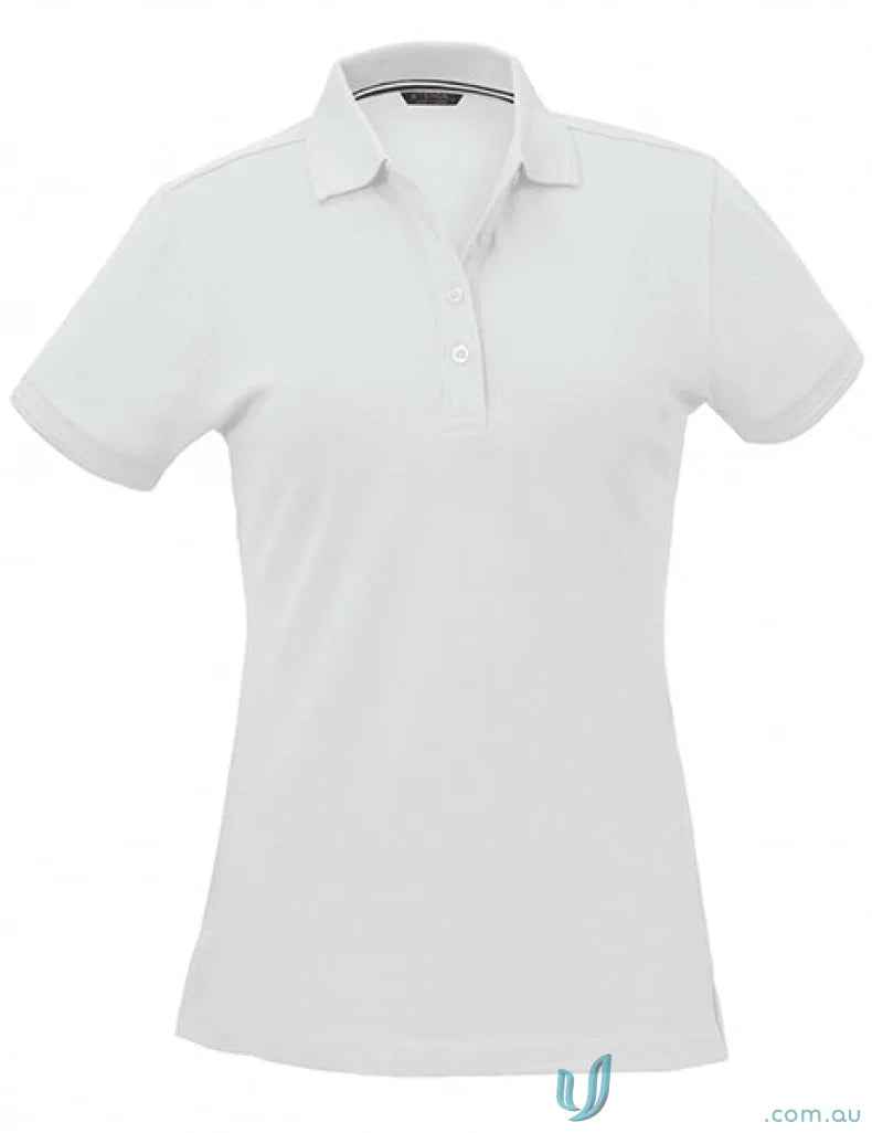 1165-PT 1165 Ladies Oceanic Polo in White