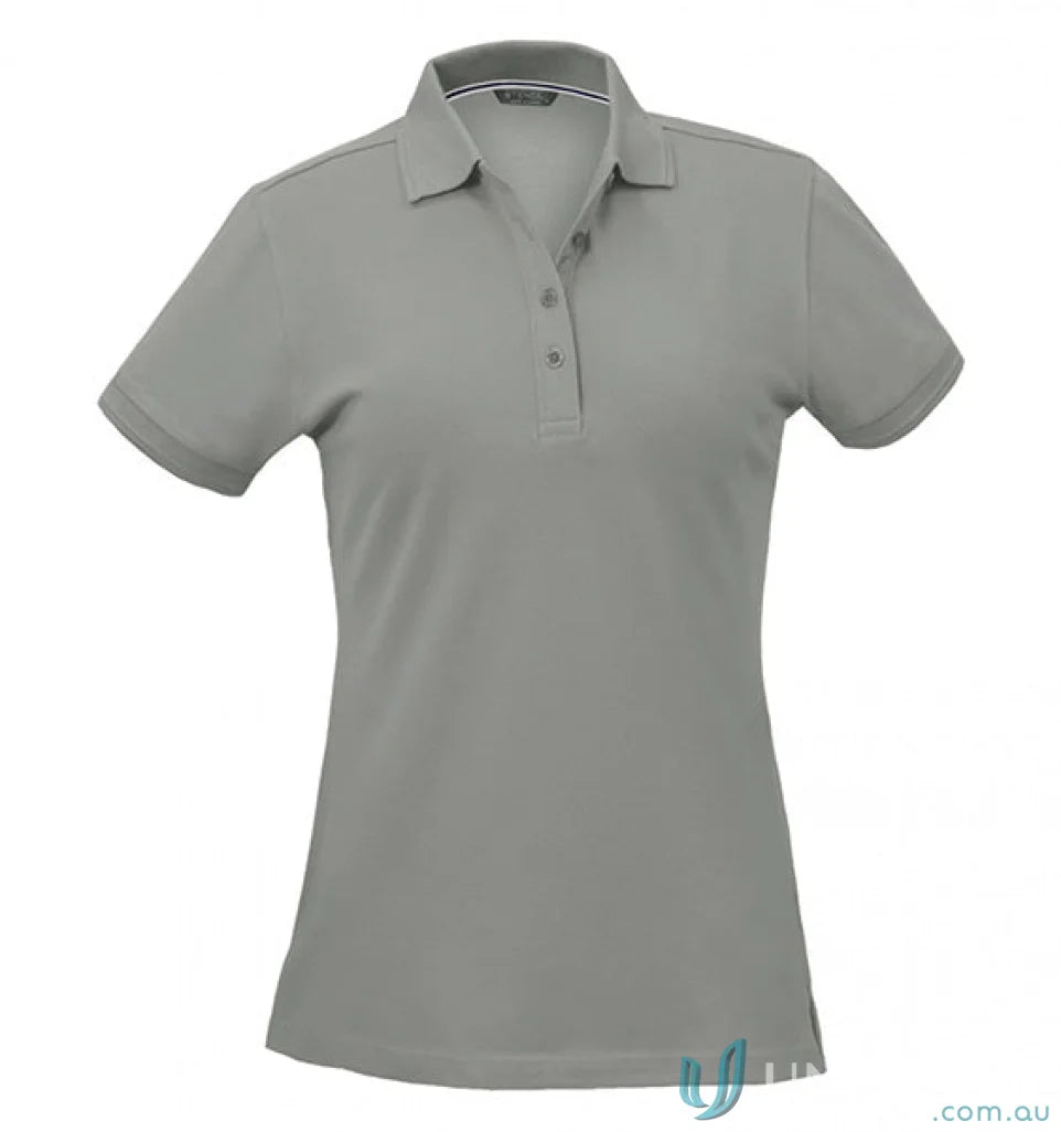 no-search 1165 Paramount (EMB) Ladies Polo in Gray front product image