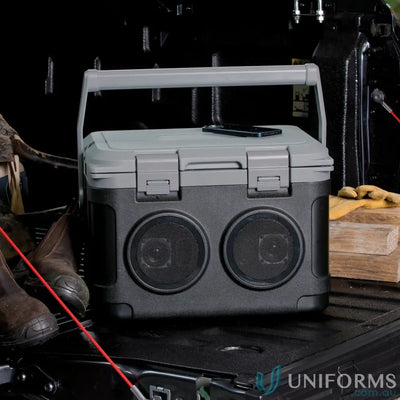21L cooler IGOISB Onâ€‘Ice 21L Portable Cooler with Builtâ€‘in Bluetooth Speaker front product image