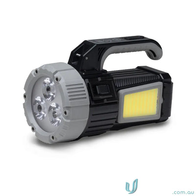 branding torch IGOBT OptiBeam Highâ€‘Intensity COB Search Light Torch â€“ Durable Black/Steel Grey