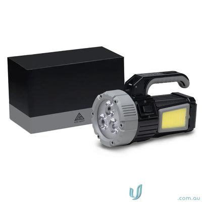 branding torch IGOBT OptiBeam Highâ€‘Intensity COB Search Light Torch â€“ Durable Black/Steel Grey