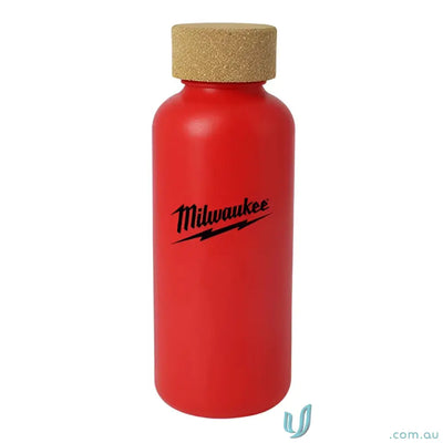 Red organic 650ml eco friendly water bottle with sugar cane natural cork cap