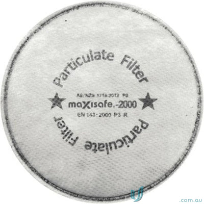 Round P3 Carbon Particulate Filter showing efficient dust and particle filtering