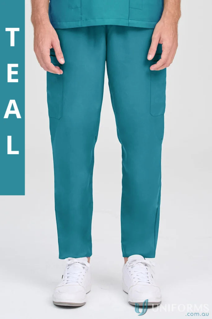 Teal Parker Scrub Pant from City Collection Parker with internal drawcord for comfy fit