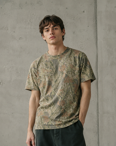 Heavy Faded Camo Tee | 5082C