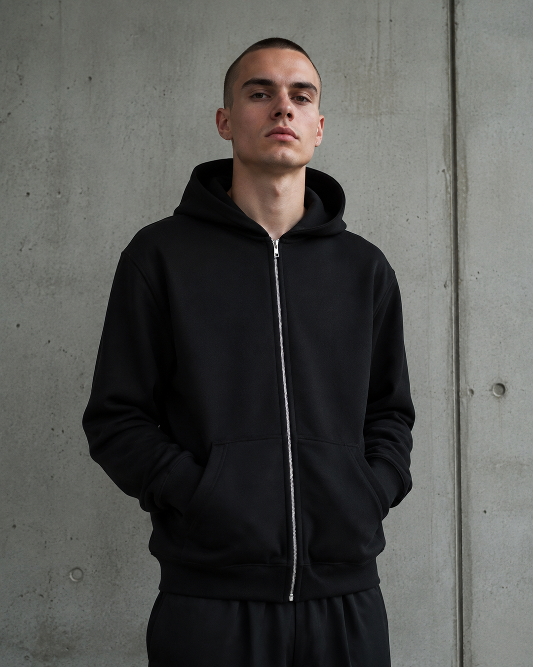 Heavy Zip Hood 5148