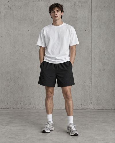 Swim Shorts 5904 in black on male model
