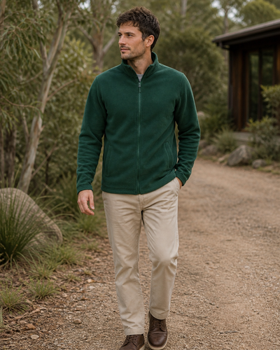 PolarTech Adults Full Zip Jacket on Australian male model