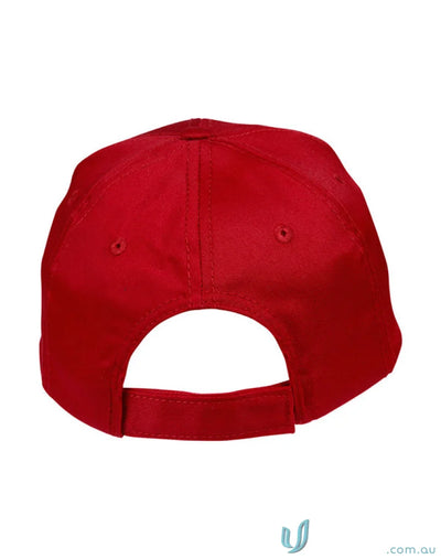 Red Polycotton Twill Cap from Spirit Polycotton Twill and Ch13 Polycotton collection