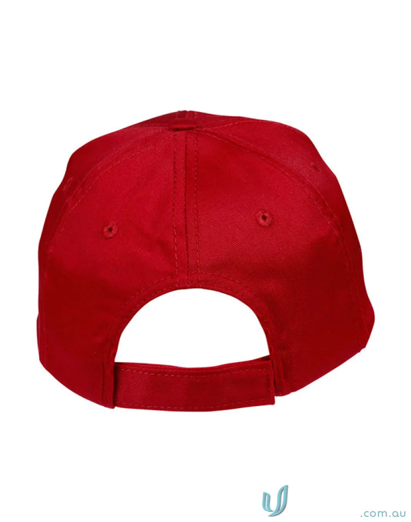 Red Polycotton Twill Cap from Spirit Polycotton Twill and Ch13 Polycotton collection