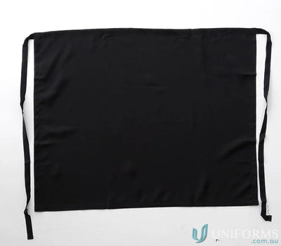 Bocini WA0678 Polyester Drill Half Apron Without Pocket in Black