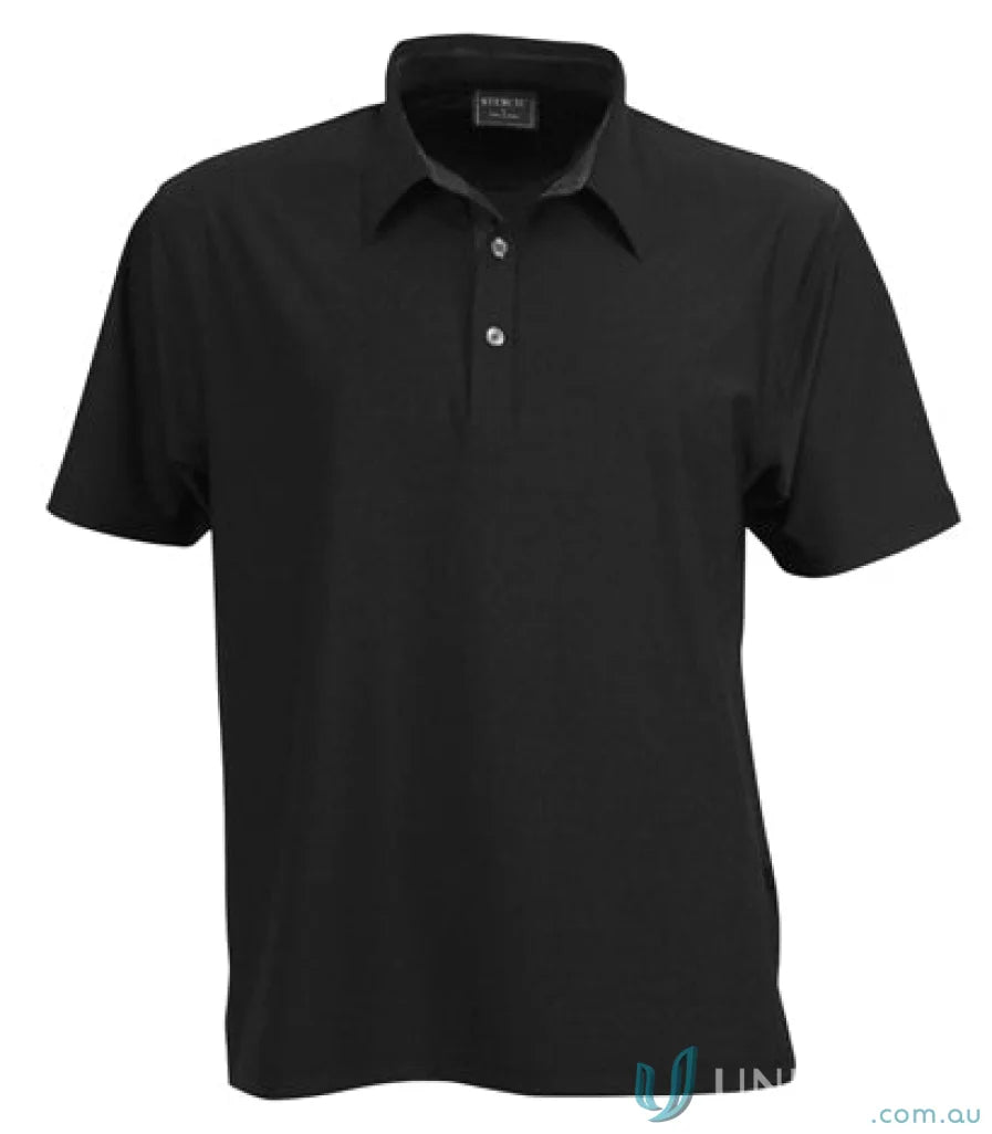 Stencil 1059 Premium Argent Polo in Black