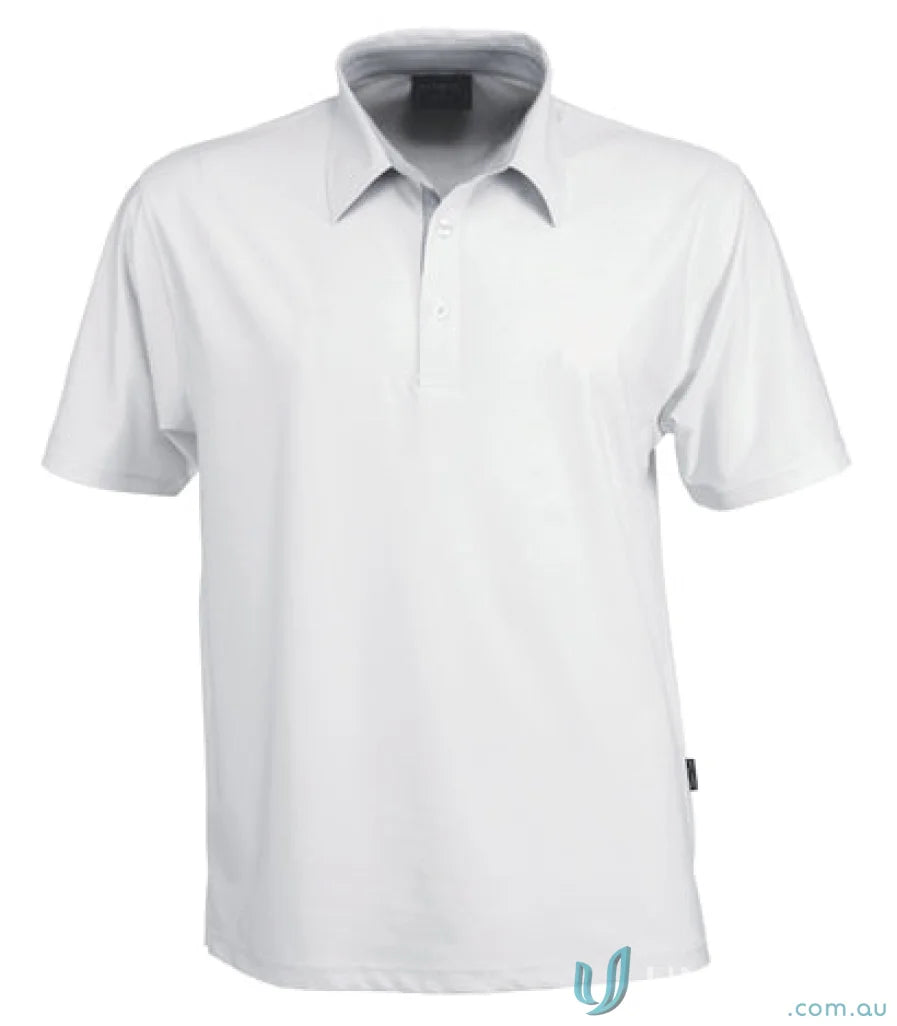 Stencil 1059 Premium Argent Polo in White