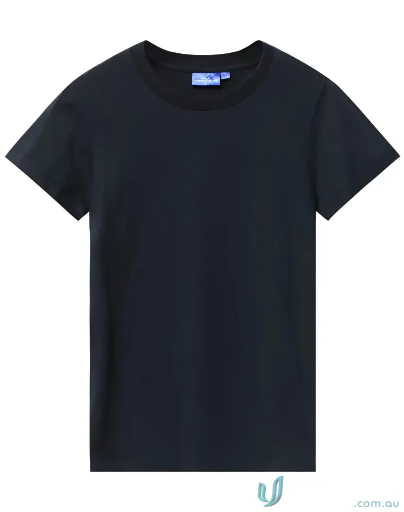 Black crew neck T-shirt from Brighton Premium Cotton collection, perfect for a winning spirit premium tee look
