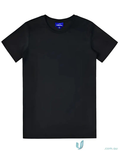 Black crew-neck T-shirt from Brighton Premium Cotton collection, perfect for a winning spirit premium tee style