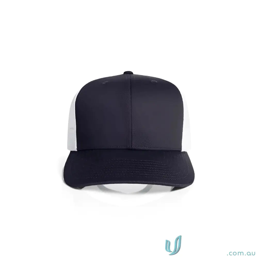 Premium Mesh Contrast Trucker Cap 1191 with recycled polyester mesh and curved peak