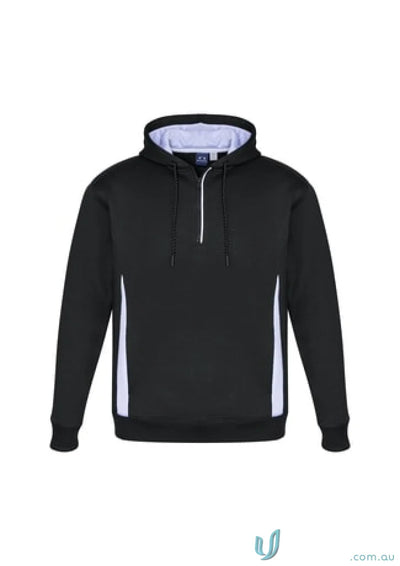 Black and white Renegade Hoodie with reflective trims - SW710M Biz style Bash
