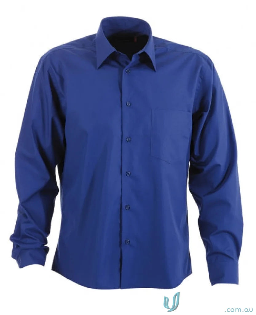 Blue mens Rodeo long sleeve shirt for a stylish look