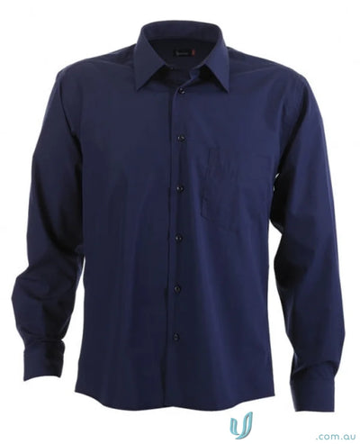 Navy blue mens Rodeo long sleeve shirt, stylish long sleeve Rodeo L/S shirt for men