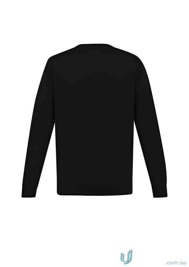 Black long-sleeved Roma Knit Pullover made of cozy merino wool collection roma knit