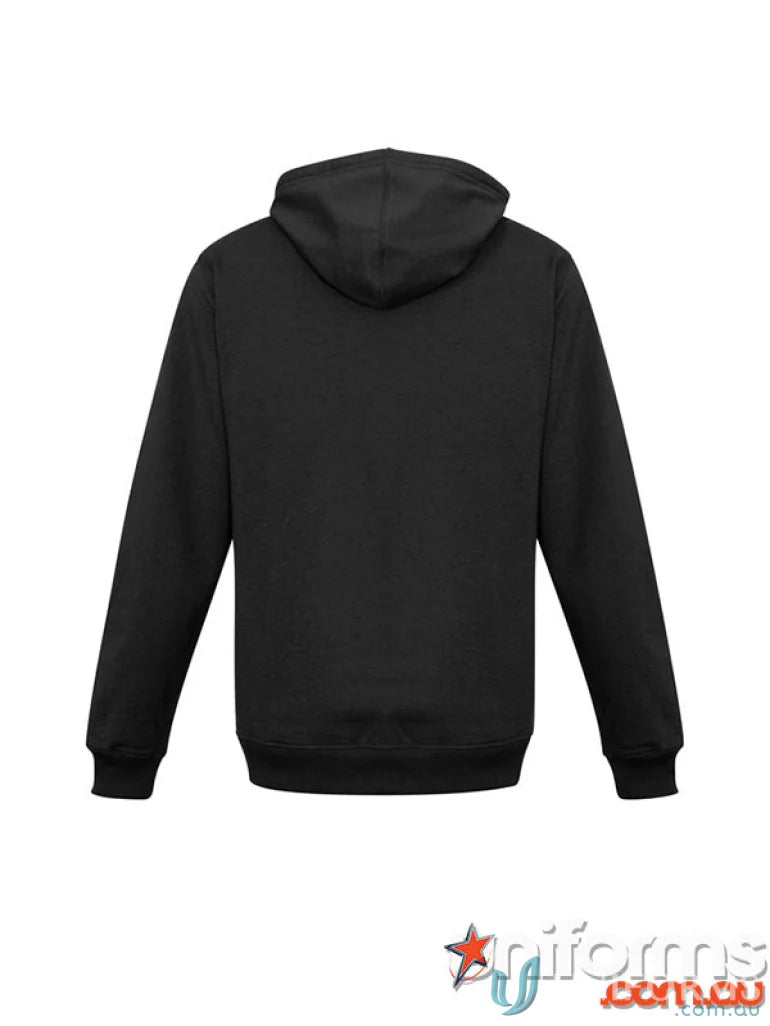 Black hooded sweatshirt from RS Centre Mens Zip Hoodie, ideal for work uniforms and workwear