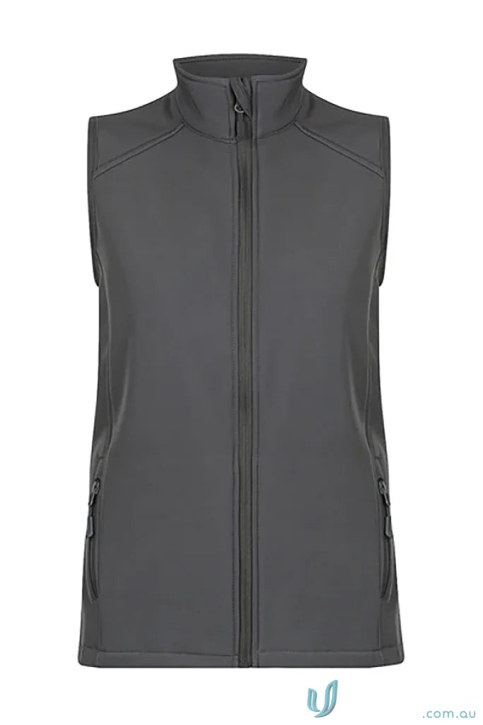 Gray zip-up vest from Selwyn Kids Vests, perfect for school uniforms or workwear