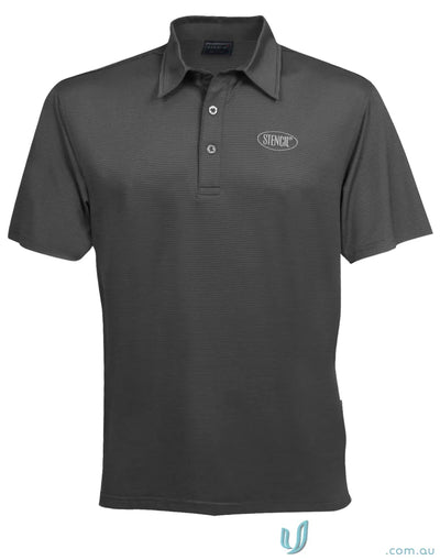 1058-PT 1058 Premium SilverTech Polo in Charcoal/Silver