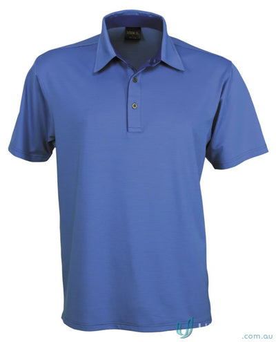 1058-PT 1058 Premium SilverTech Polo in Ocean Blue/Silver