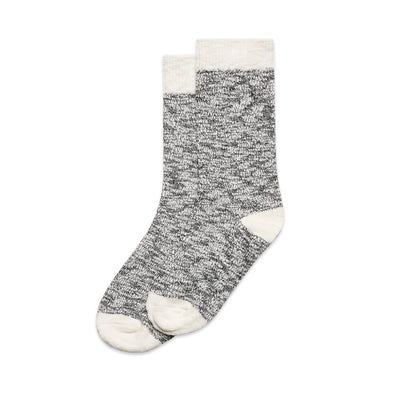 Slub Socks (2 Pairs) 1217 - Black/Natural