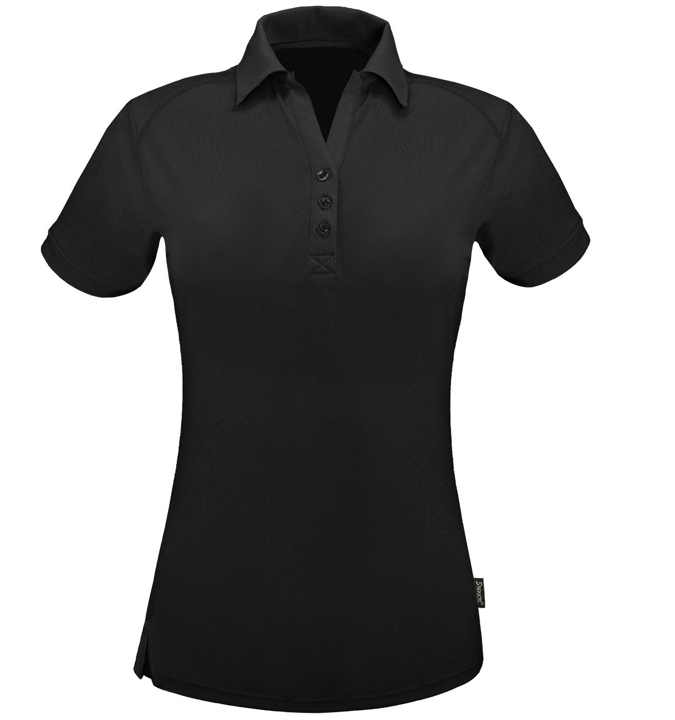 Stencil 1166 Sorona Ladies SS Polos in black