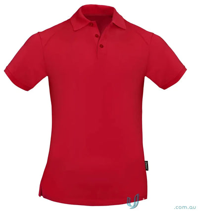 Stencil 1166 Sorona Ladies SS Polos in red