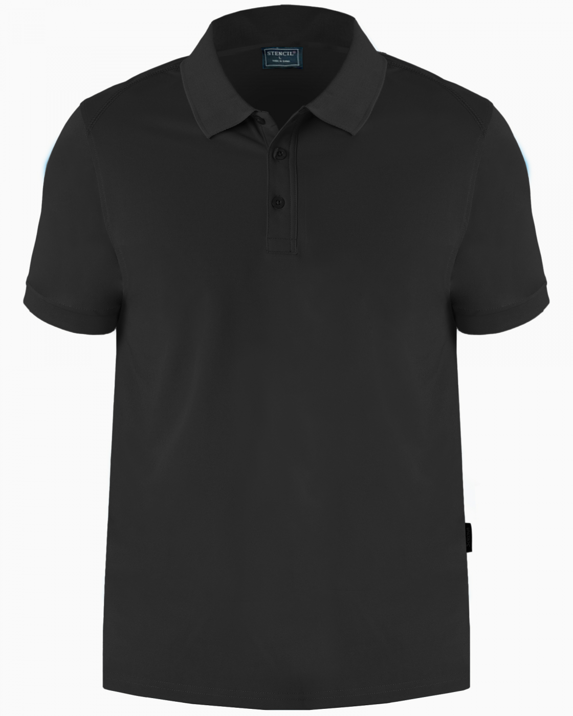 Stencil 1066 Sorona SS Polo in black
