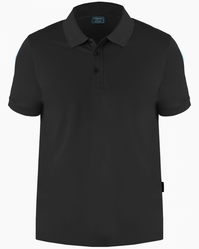 Stencil 1066 Sorona SS Polo in black