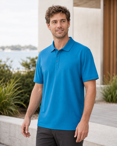 Sorona SS Polo on male model