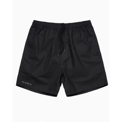 Black athletic shorts.