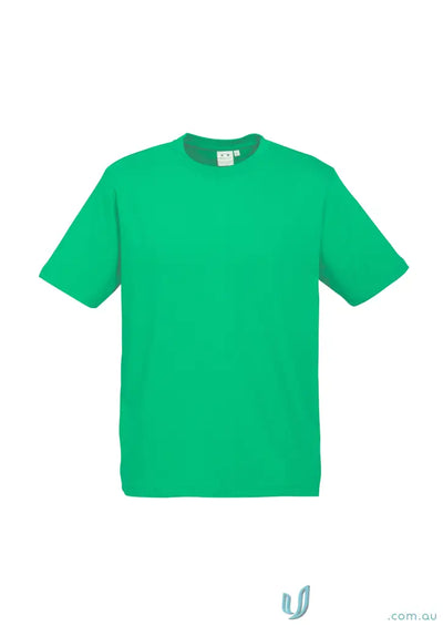 Southport Tee plain green ice short sleeve crew-neck shirt with twin needle sleeve detail