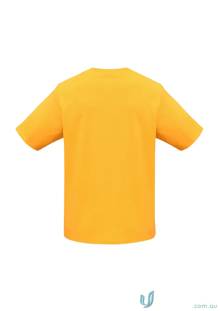 Southport Tee plain mustard yellow ice short sleeve t-shirt with twin needle sleeve for men
