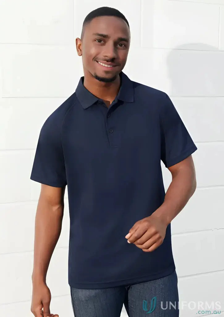 Navy blue Sprint Polo from Biz Cool collection P300MS mens shirts