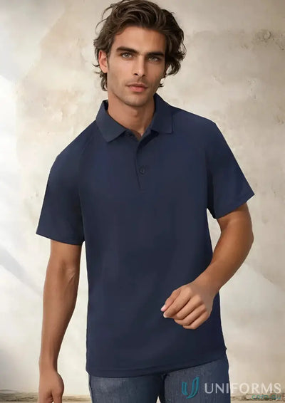 Navy blue Polo shirt from Sprint collection P300MS mens Biz Cool style