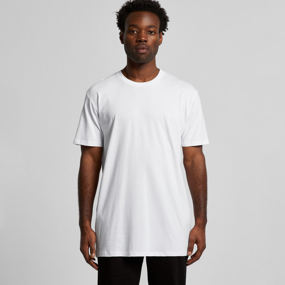 5075-AS 5075 AS Staple PlusTee in white front product image