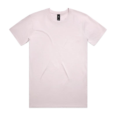 A minimalist pale pink planett staple tee with crew neck and subtle texture perfect for casual workwear uniforms