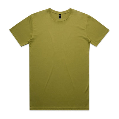 Olive green short-sleeved crew neck planett staple tee ideal for comfortable workwear and uniforms