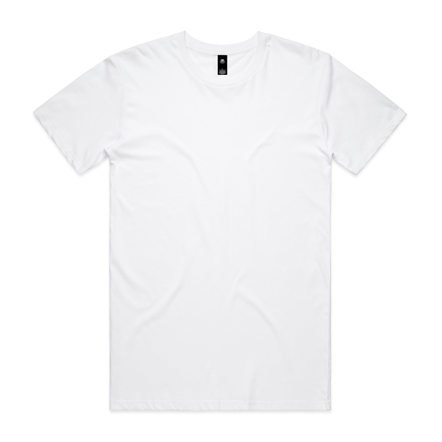 White cotton planett staple tee with crew neck and short sleeves ideal for work uniforms and casual workwear