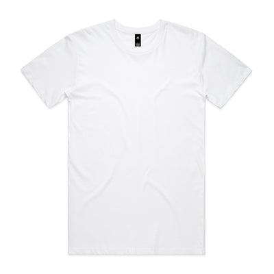 White cotton planett staple tee with crew neck and short sleeves ideal for work uniforms and casual workwear
