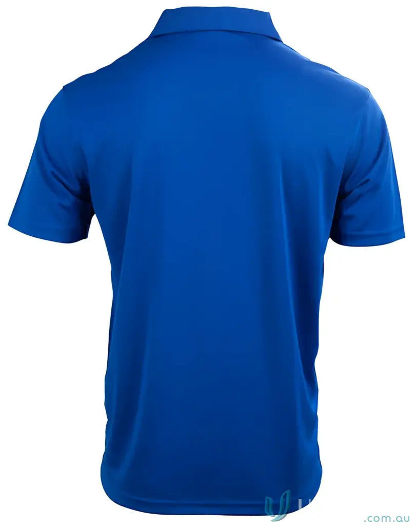 Blue polo shirt from PS83 Staten Polo with rapid cool contrast fabric for the Staten Rapid Cool Contrast Polo