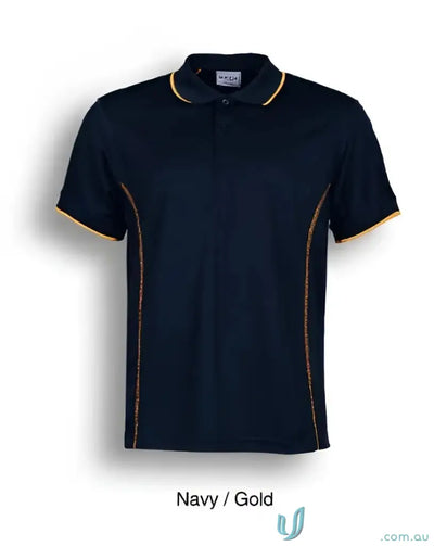 Bocini CP0910 Stitch Polo - Large Sizes in Navy/Gold
